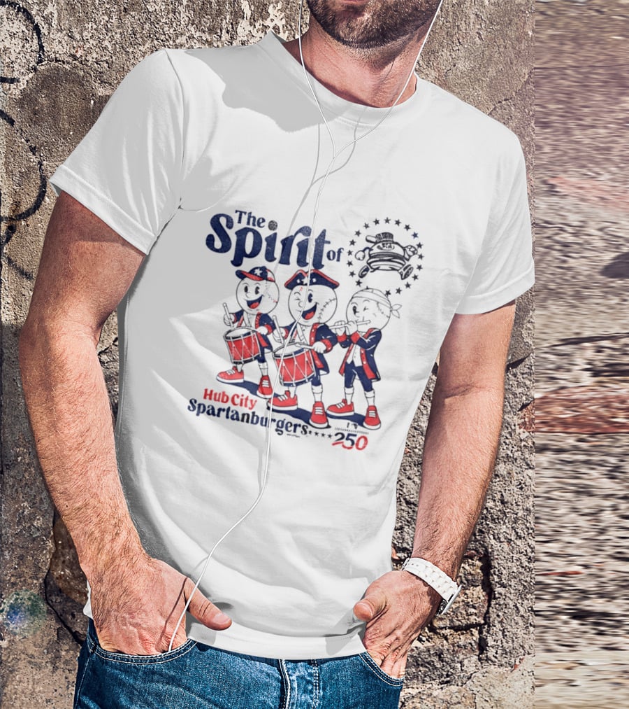 The Spirit Of Hub City Spartanburgers 250 Drummers Parade T-Shirt