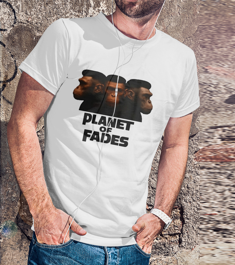 Three Chimpanzees Planet Of Fades T-Shirt