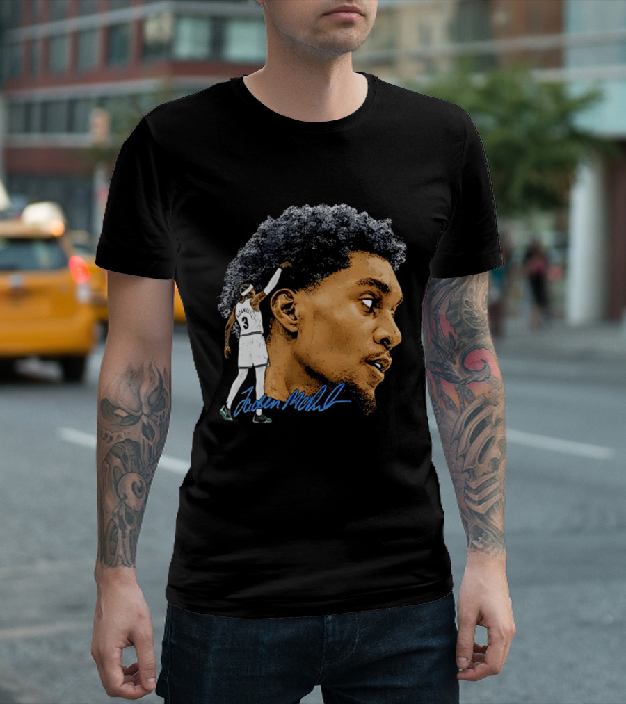 Anthony Edwards Minnesota Timberwolves Jordan McLaughlin Signature T-Shirt