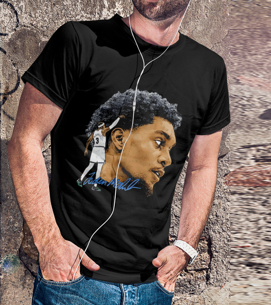 Anthony Edwards Minnesota Timberwolves Jordan McLaughlin Signature T-Shirt