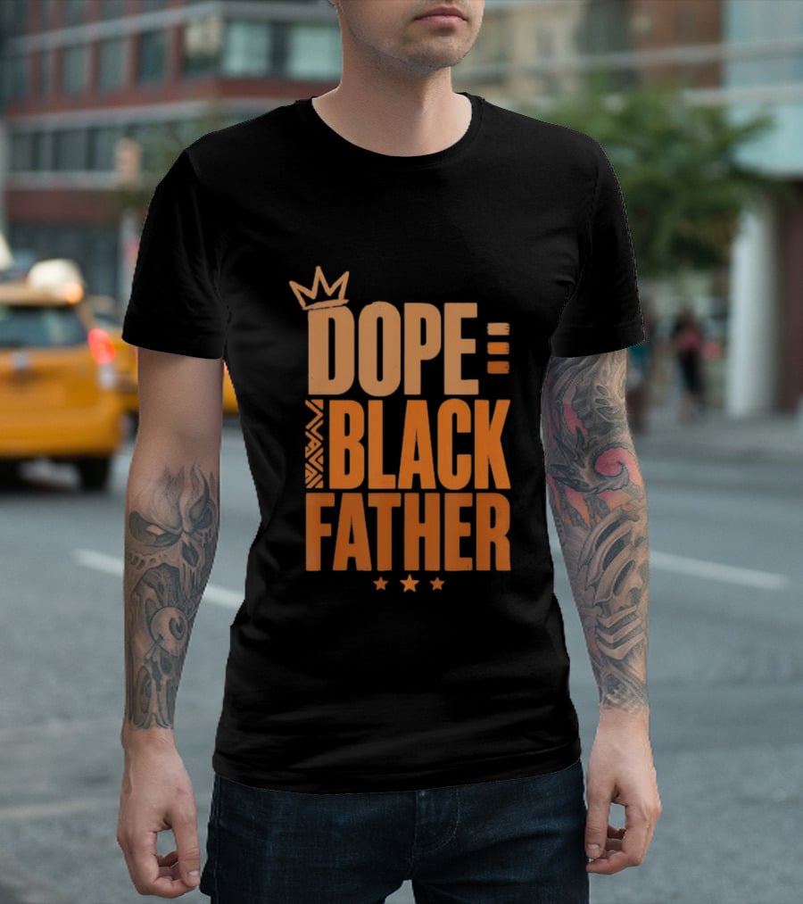 Dope Black Father Crown Stars T-Shirt