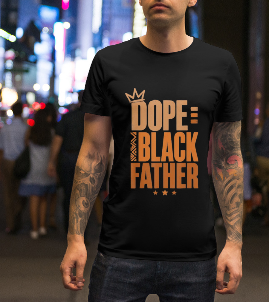 Dope Black Father Crown Stars T-Shirt