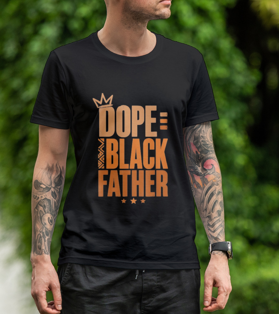 Dope Black Father Crown Stars T-Shirt
