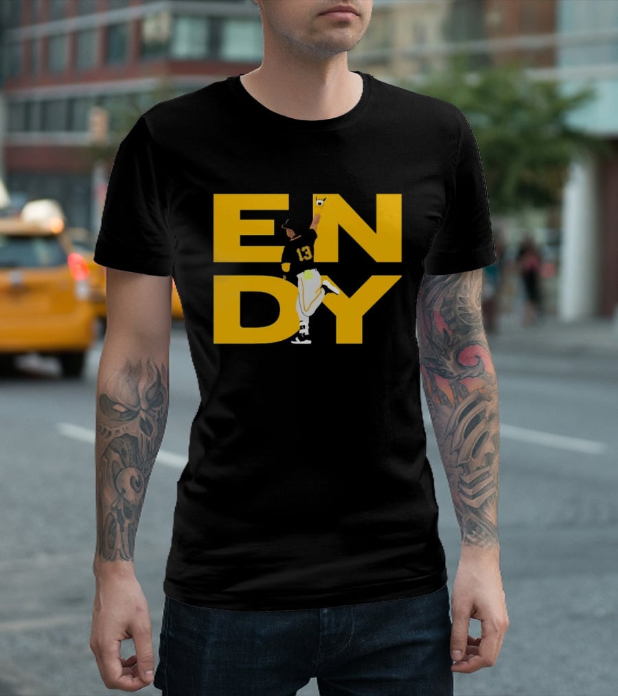 Endy Rodríguez 13 Pittsburgh Pirates Baseball T-Shirt