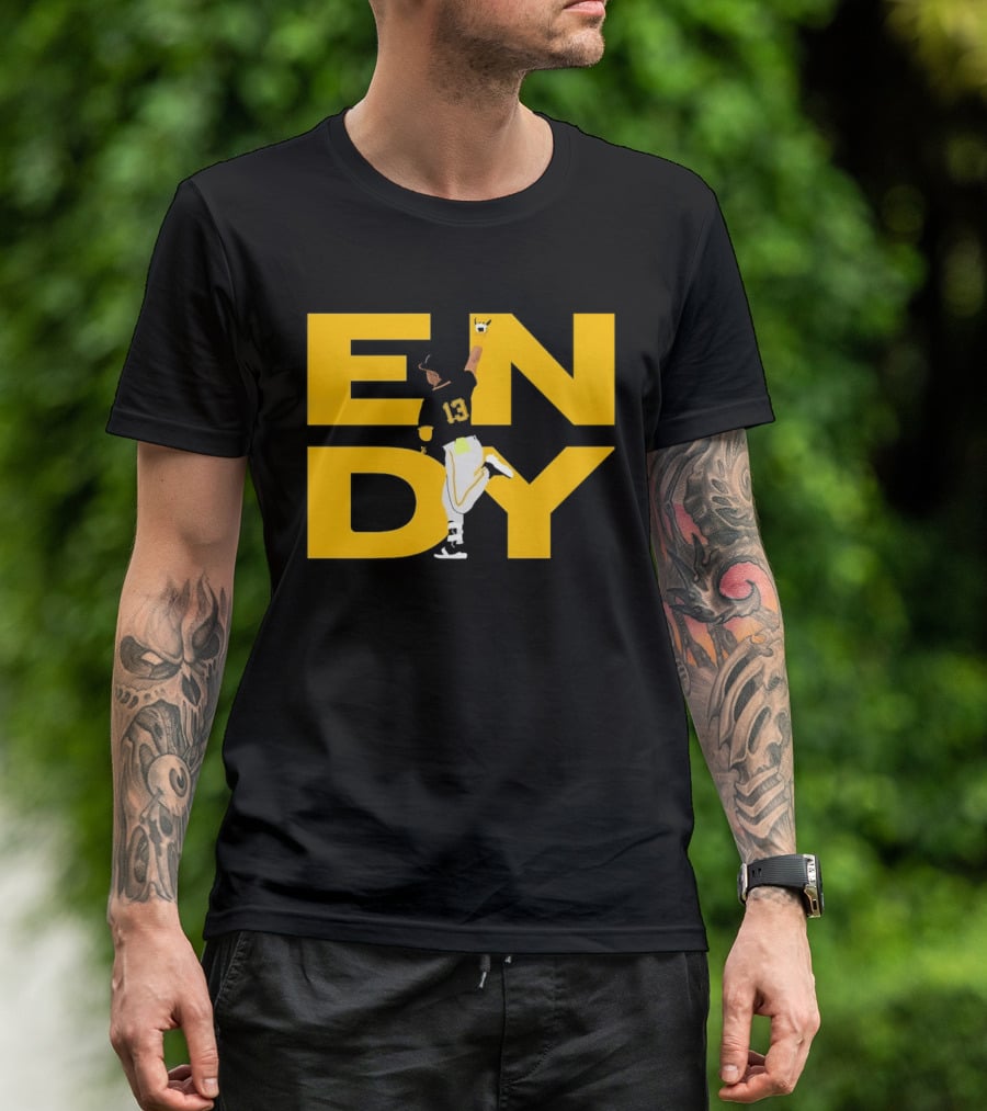 Endy Rodríguez 13 Pittsburgh Pirates Baseball T-Shirt