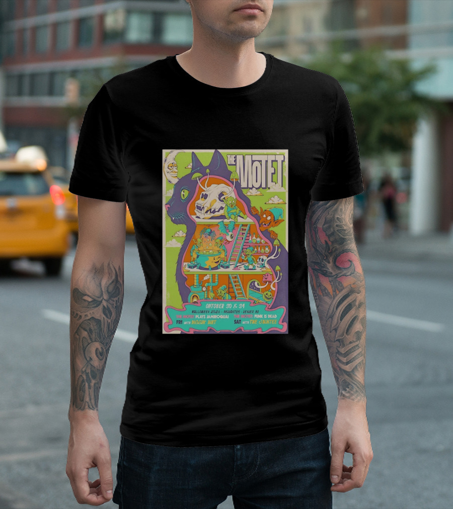 The Motet Plays Jamiroquai Halloween 2026 Cervantes Denver Concert Funk Is Dead Diggin' Dirt The Jauntee T-Shirt