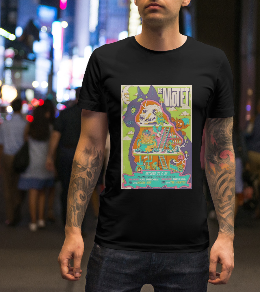 The Motet Plays Jamiroquai Halloween 2026 Cervantes Denver Concert Funk Is Dead Diggin' Dirt The Jauntee T-Shirt