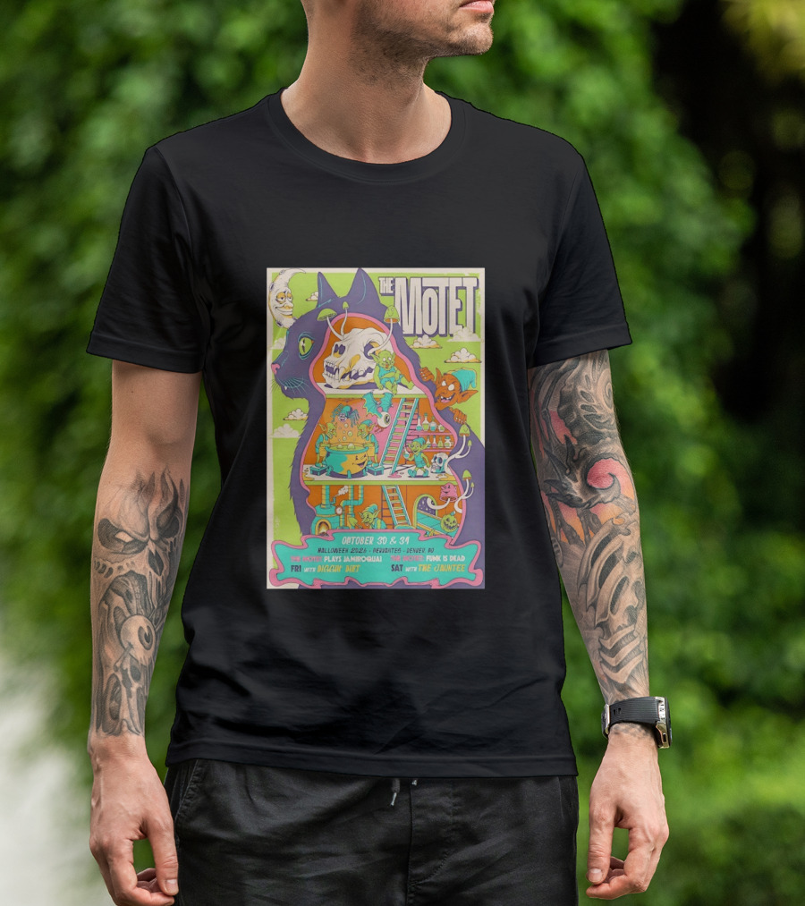 The Motet Plays Jamiroquai Halloween 2026 Cervantes Denver Concert Funk Is Dead Diggin' Dirt The Jauntee T-Shirt