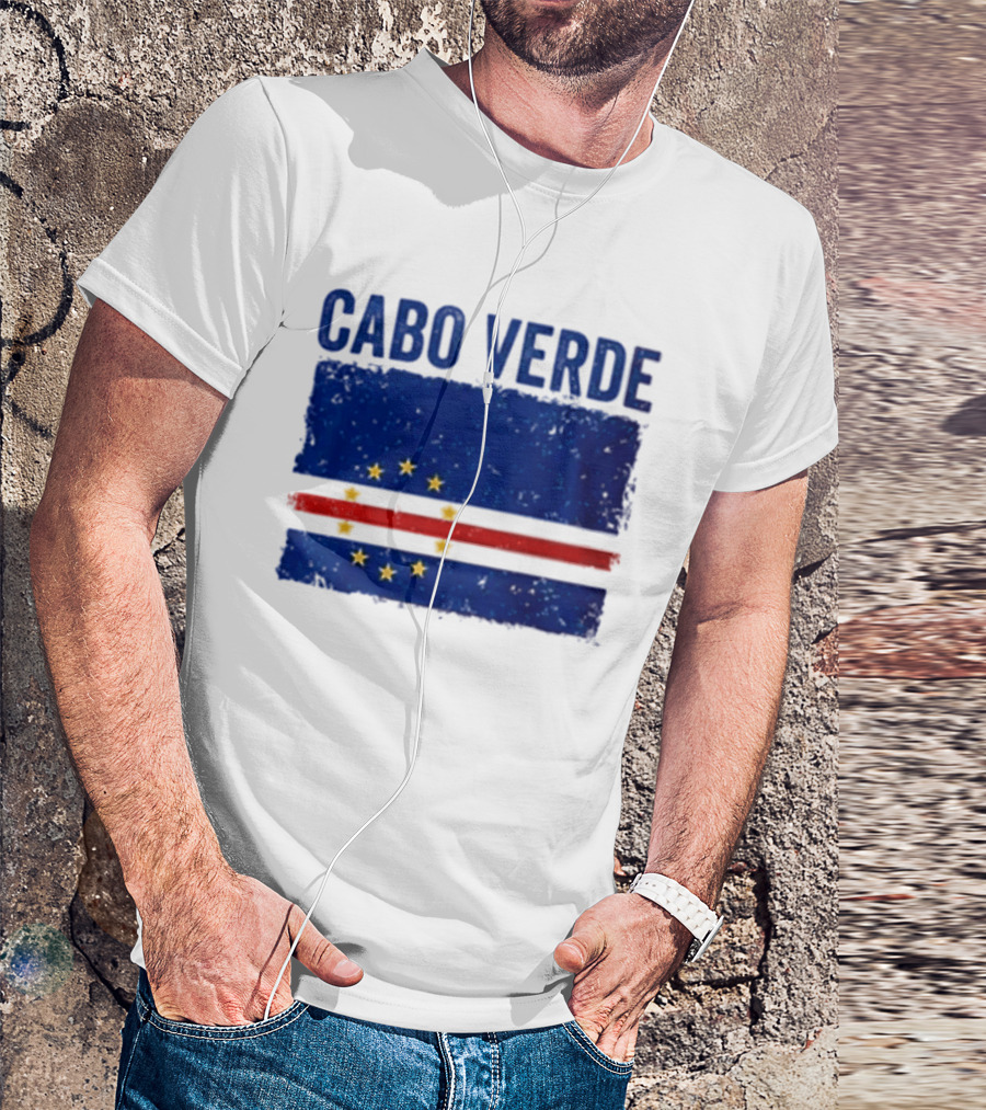 Cabo Verde Flag African Country Patriotic Stars And Stripes T-Shirt
