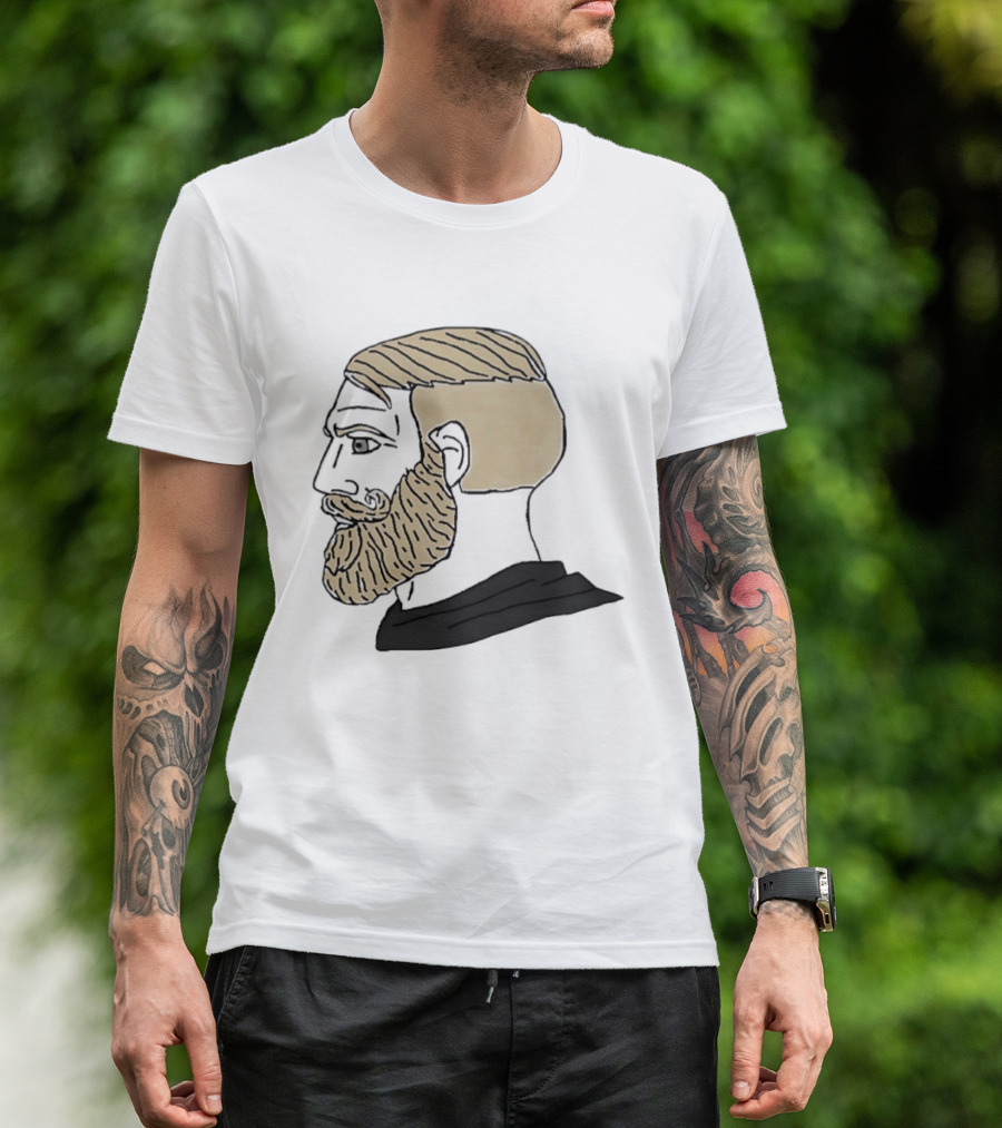Chad Complex Gigachad Meme Alpha Male Profile T-Shirt
