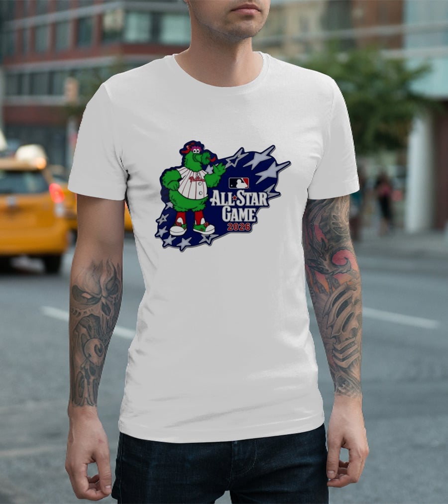 Philadelphia Phillies MLB All Star Game 2026 Phanatic Stars T-Shirt