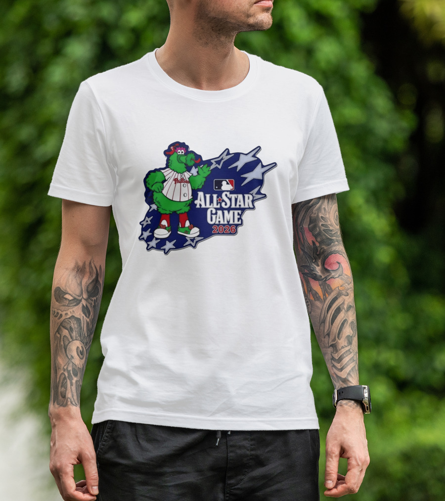Philadelphia Phillies MLB All Star Game 2026 Phanatic Stars T-Shirt