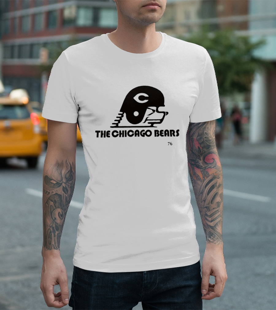 The Chicago Bears Helmet Logo 76 T-Shirt