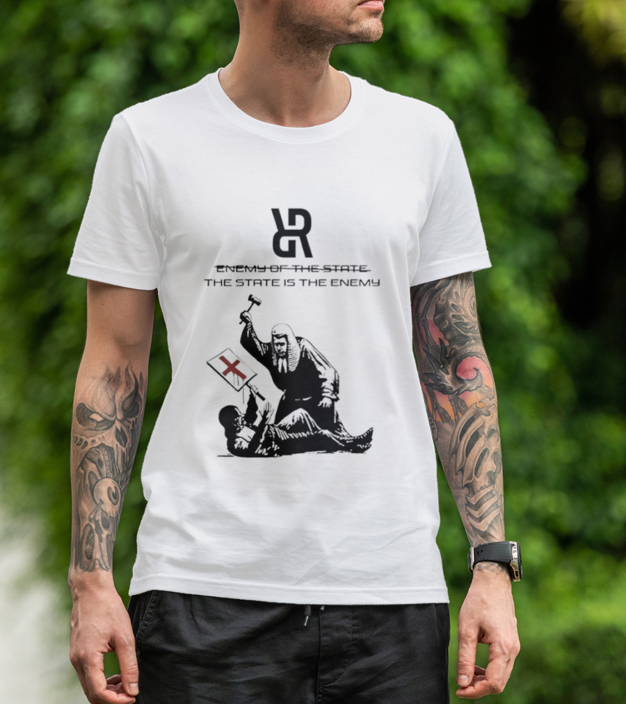 Revolutionary Struggle Judging The State Is The Enemy Political Protest T-Shirt