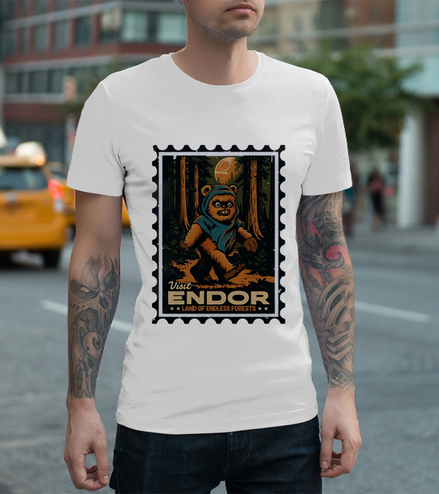 Visit Endor Land Of Endless Forests Ewok Moonlit Adventure T-Shirt