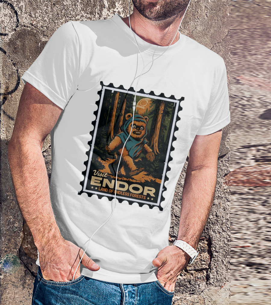 Visit Endor Land Of Endless Forests Ewok Moonlit Adventure T-Shirt