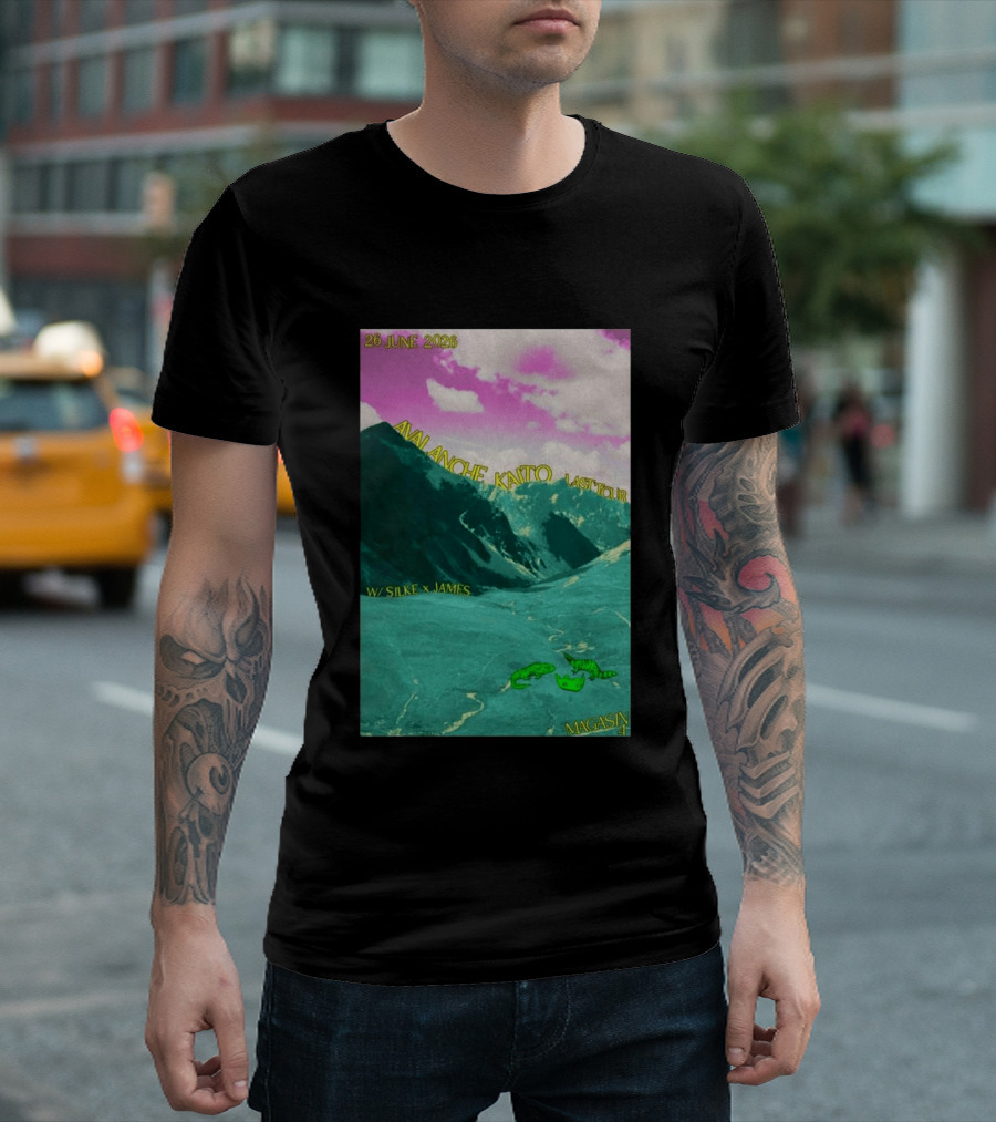 Avalanche Kaito Last Tour 26 June 2026 Magasin 4 Brussels With Silke And James T-Shirt