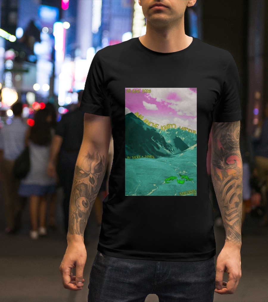 Avalanche Kaito Last Tour 26 June 2026 Magasin 4 Brussels With Silke And James T-Shirt
