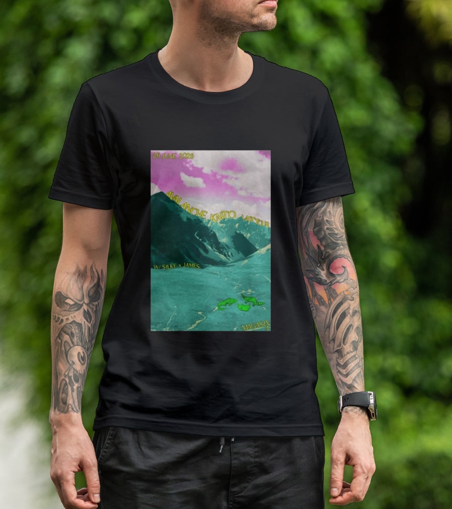 Avalanche Kaito Last Tour 26 June 2026 Magasin 4 Brussels With Silke And James T-Shirt