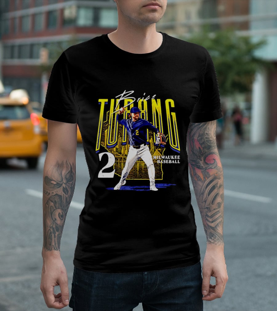 Brice Turang Milwaukee Baseball Player Number 2 T-Shirt