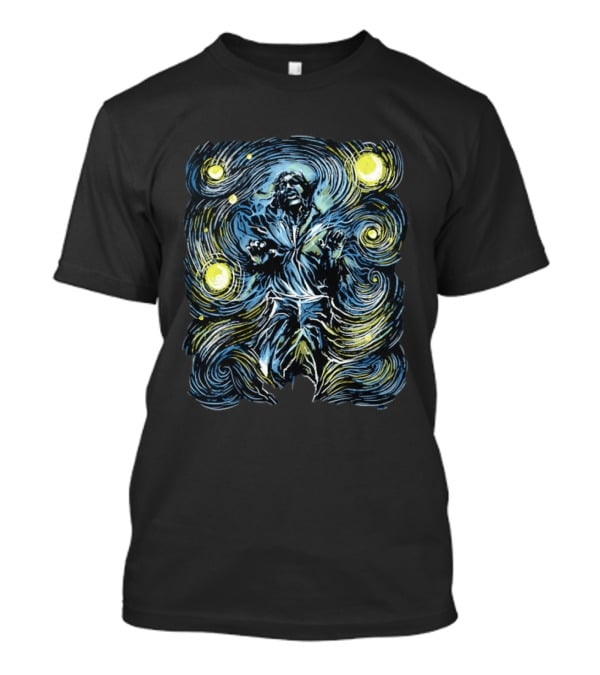 Starry Night Han Solo In Carbonite Van Gogh T-Shirt