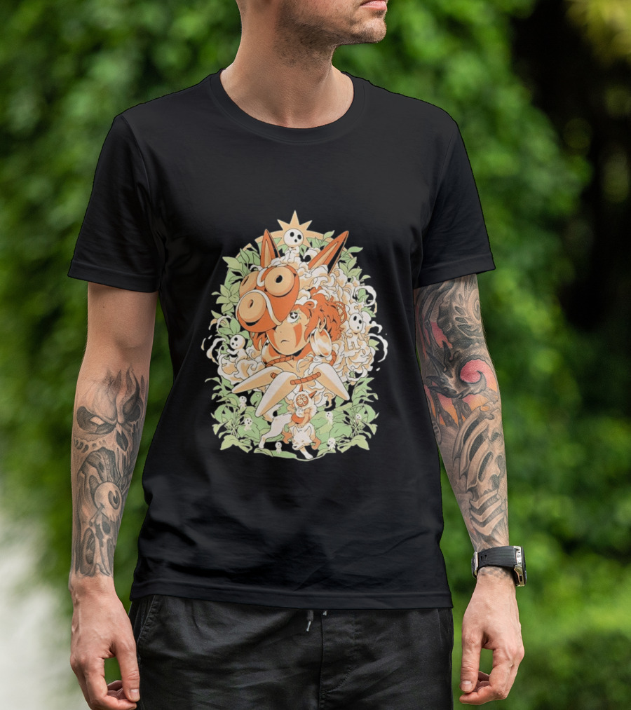 Princess Mononoke Moro Kodama Spirit Forest Adventure T-Shirt