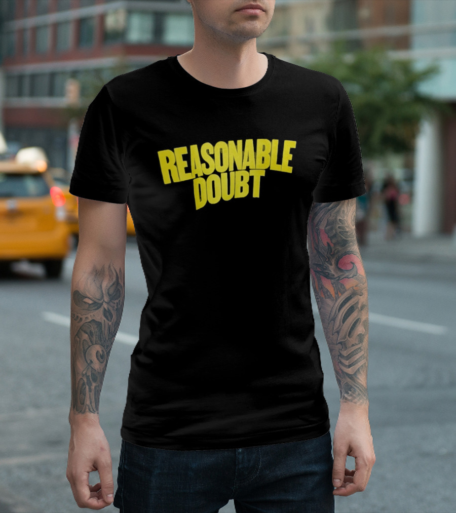 Reasonable Doubt Jay Z Hip Hop Rap Album Classic Bold Yellow T-Shirt
