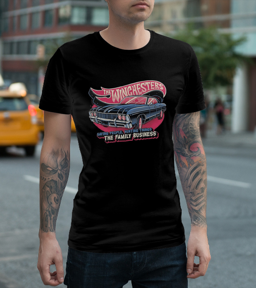 The Winchesters Impala Saving People Hunting Things Family Business T-Shirt