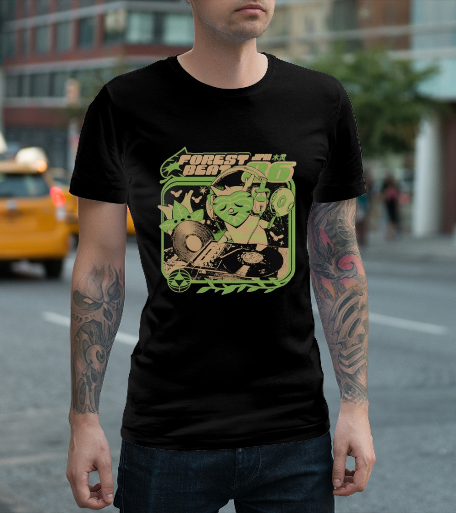 Forest Beat Korok DJ Vinyl Turntable Japan Music 86 T-Shirt