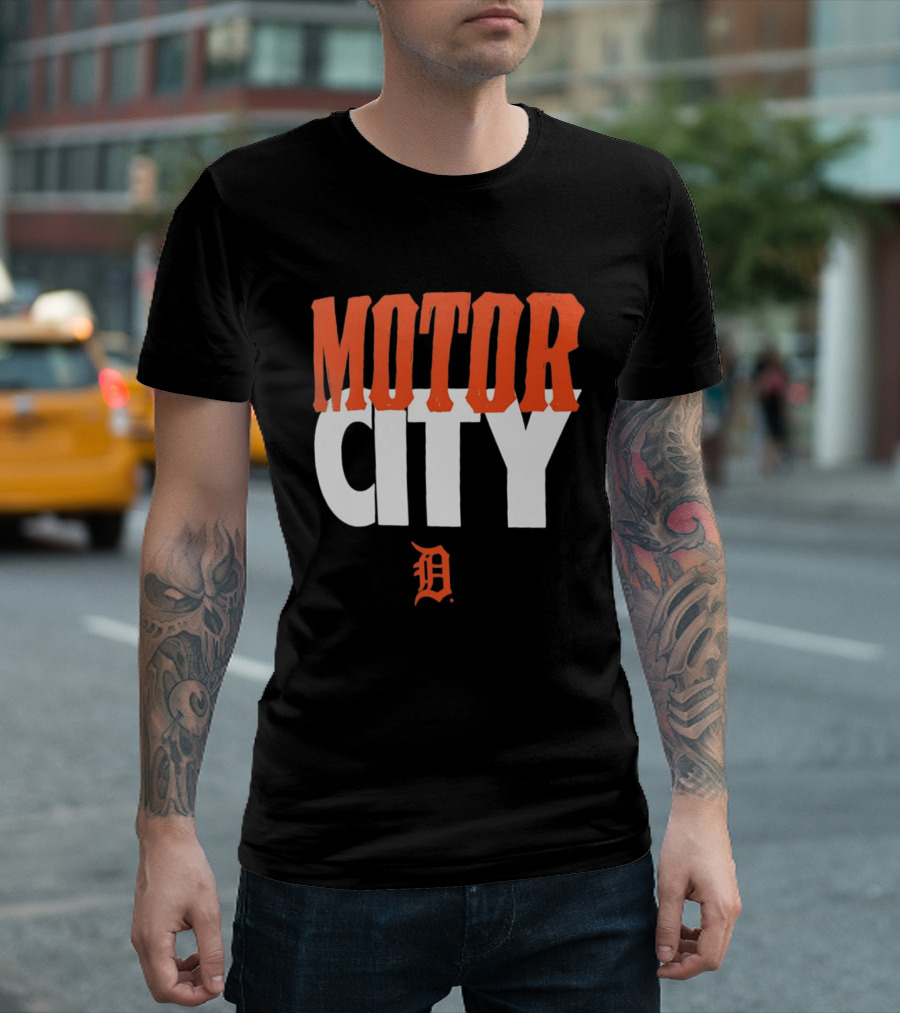 Detroit Tigers Motor City MLB Baseball Team Fan Gear T-Shirt
