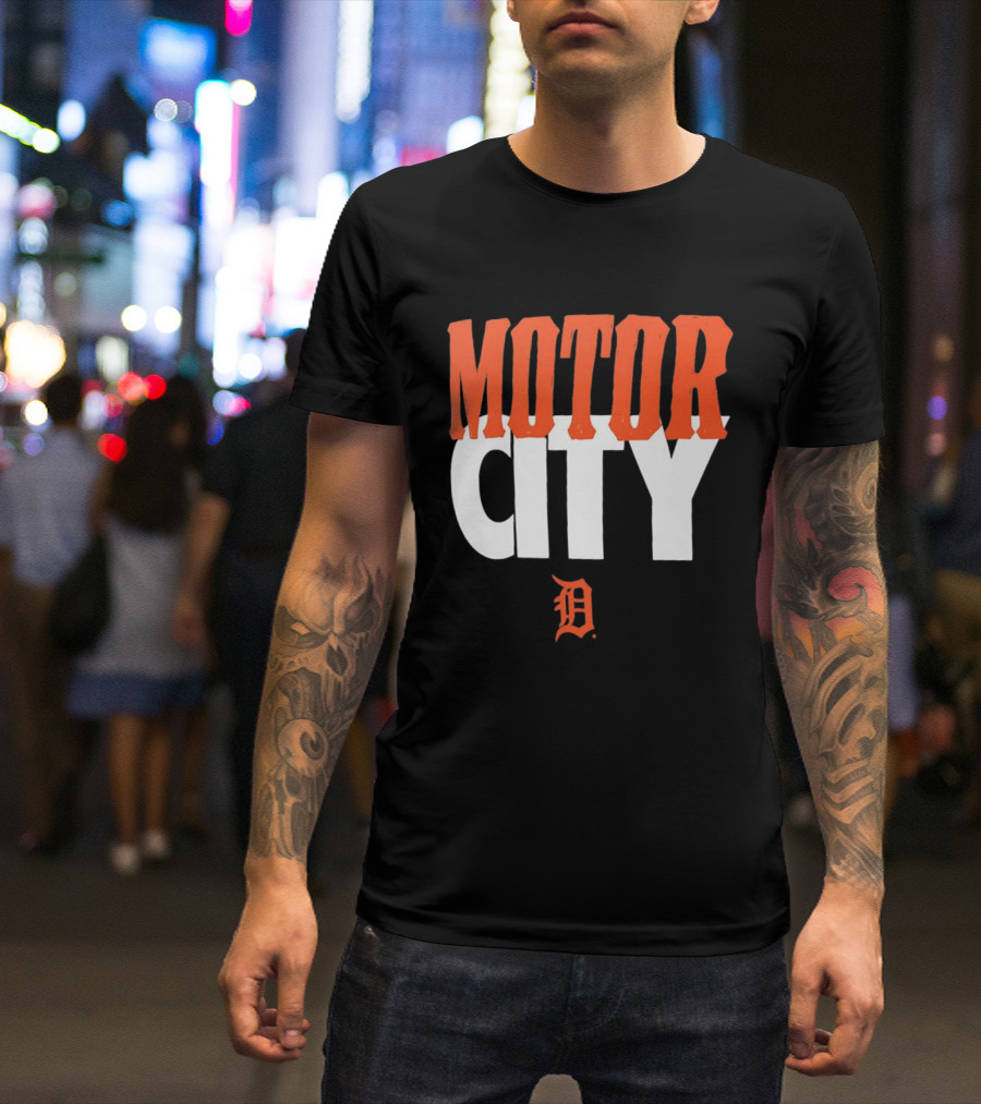 Detroit Tigers Motor City MLB Baseball Team Fan Gear T-Shirt