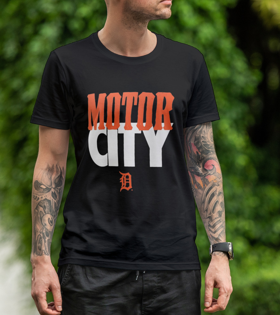 Detroit Tigers Motor City MLB Baseball Team Fan Gear T-Shirt