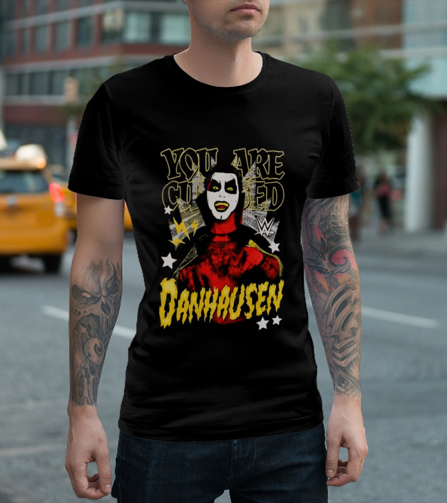 WWE Danhausen You Are Cursed Wrestling Starface T-Shirt