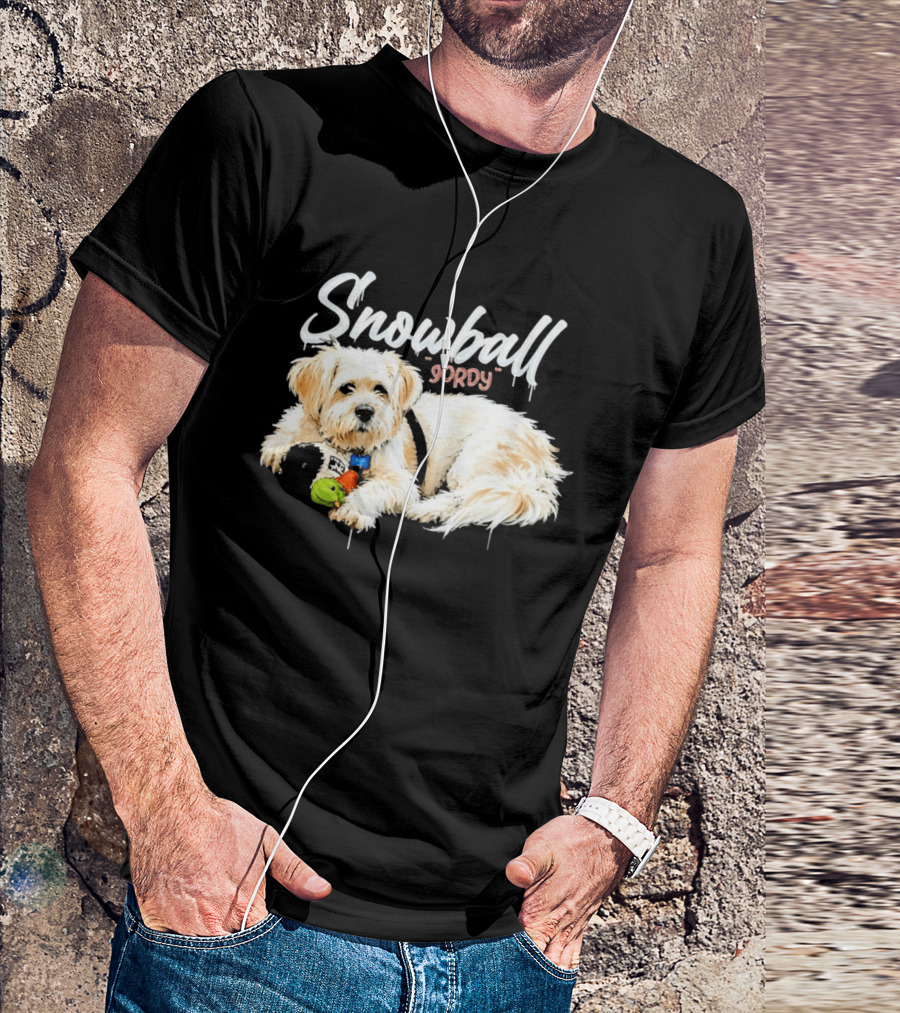 Snowball Gordy Dog With Playful Plush Toy T-Shirt