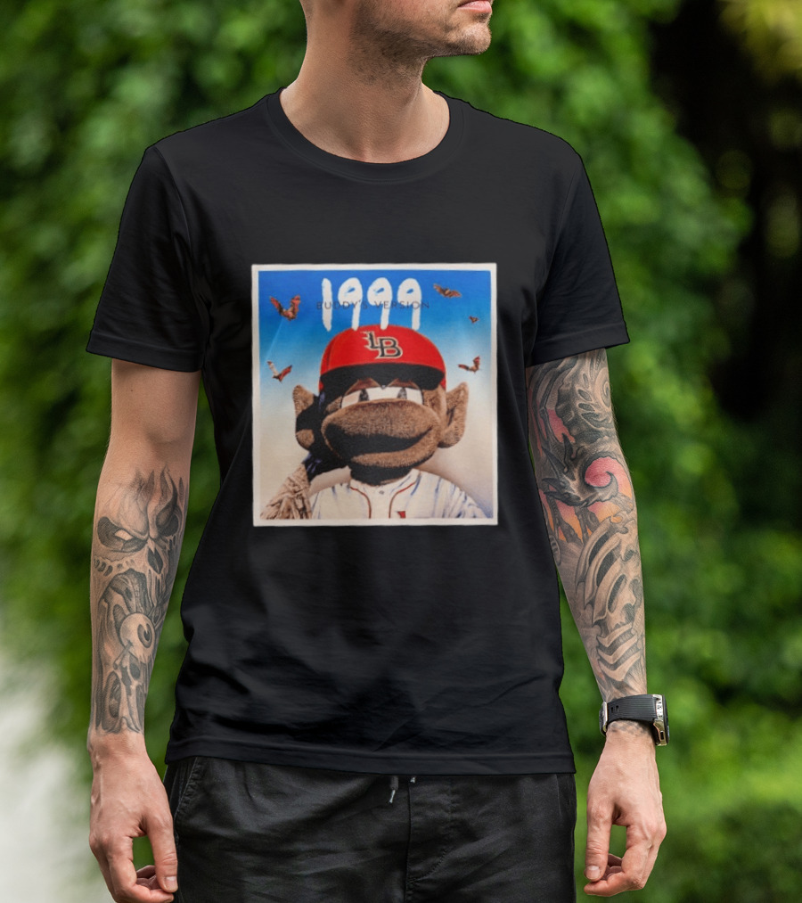 1999 Buddy's Version LB Red Cap Baseball T-Shirt