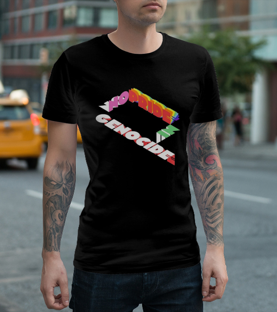 No Pride In Genocide Colorful 3D T-Shirt