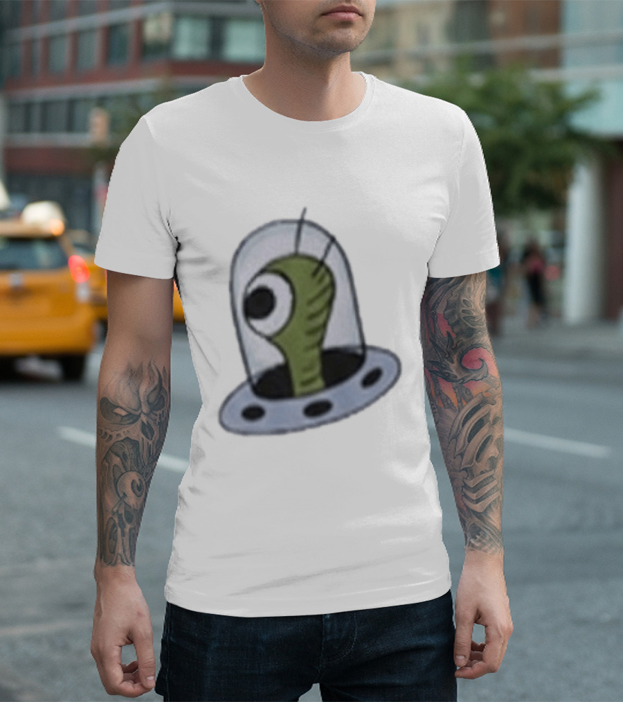 Bizarro Secret UFO Alien Spaceship T-Shirt