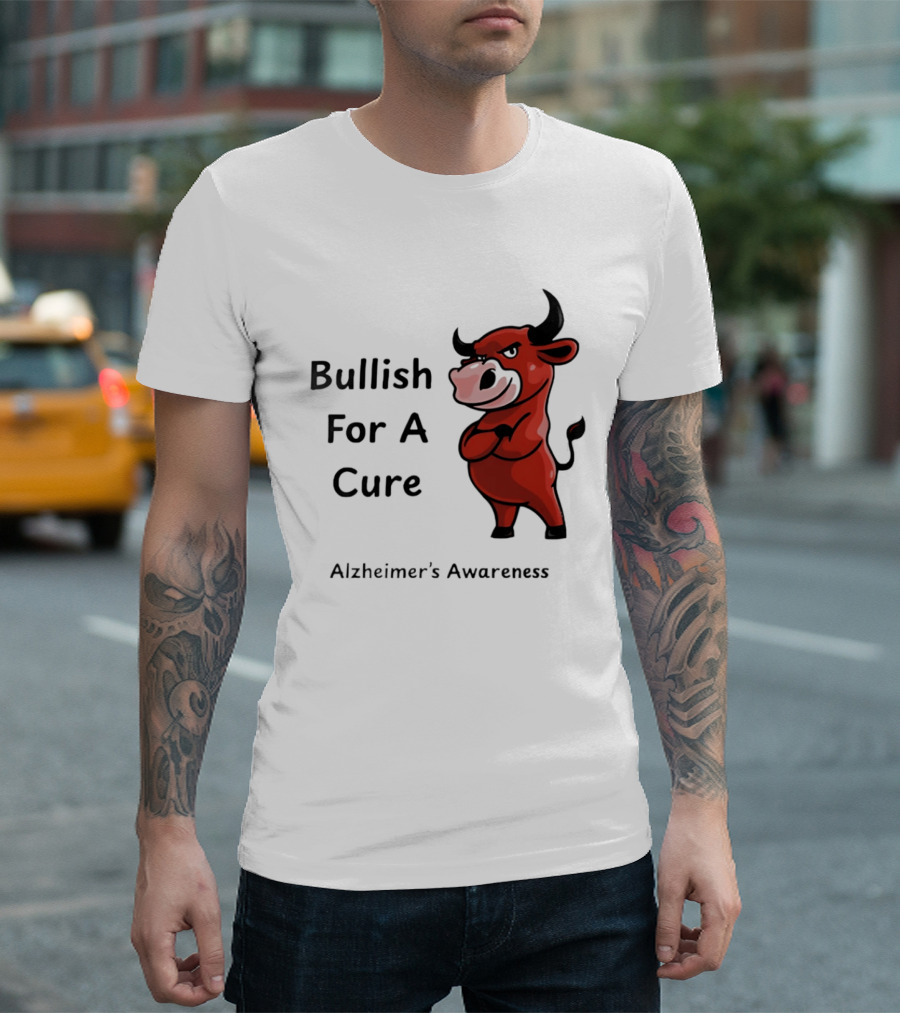 Bullish For A Cure Alzheimer's Awareness Red Bull T-Shirt