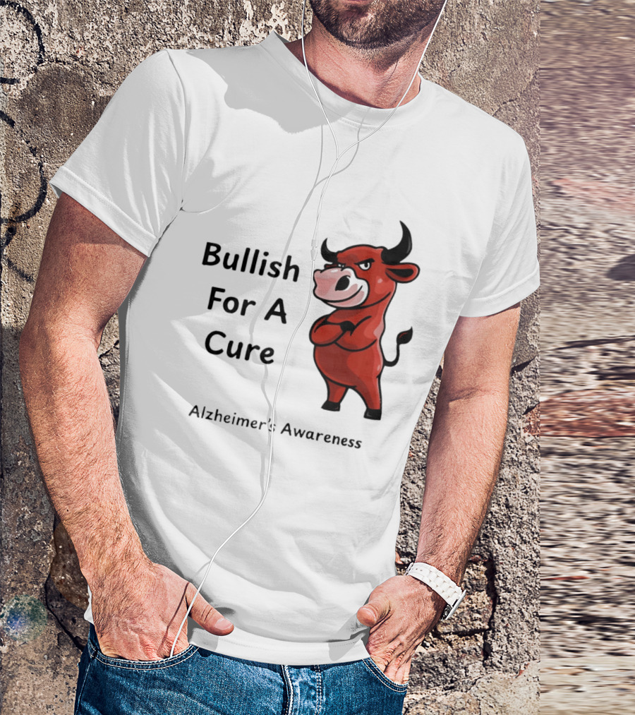 Bullish For A Cure Alzheimer's Awareness Red Bull T-Shirt