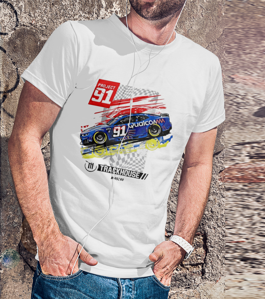 Project 91 Trackhouse Racing Qualcomm NASCAR T-Shirt