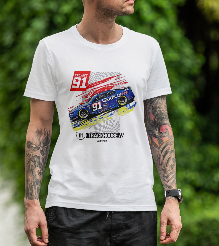 Project 91 Trackhouse Racing Qualcomm NASCAR T-Shirt