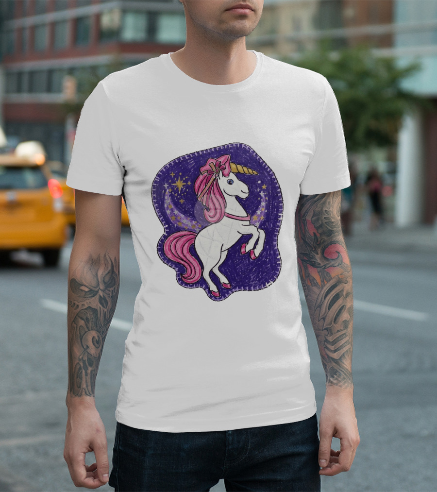 Lizzie Unicorn Dreams Come True Disney Starry Night T-Shirt