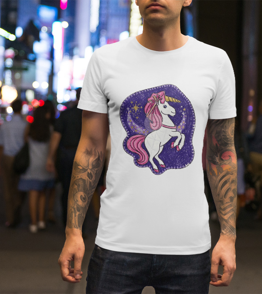 Lizzie Unicorn Dreams Come True Disney Starry Night T-Shirt