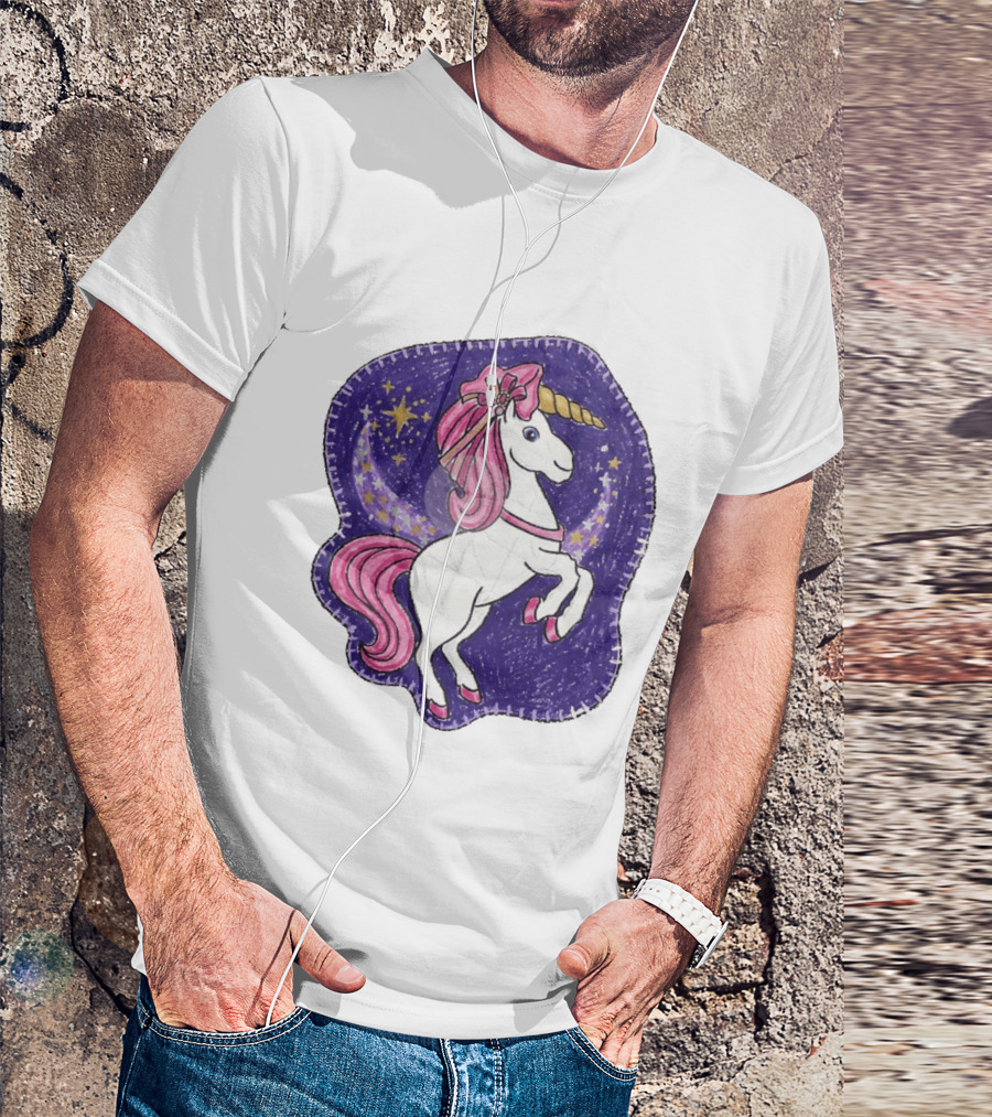 Lizzie Unicorn Dreams Come True Disney Starry Night T-Shirt