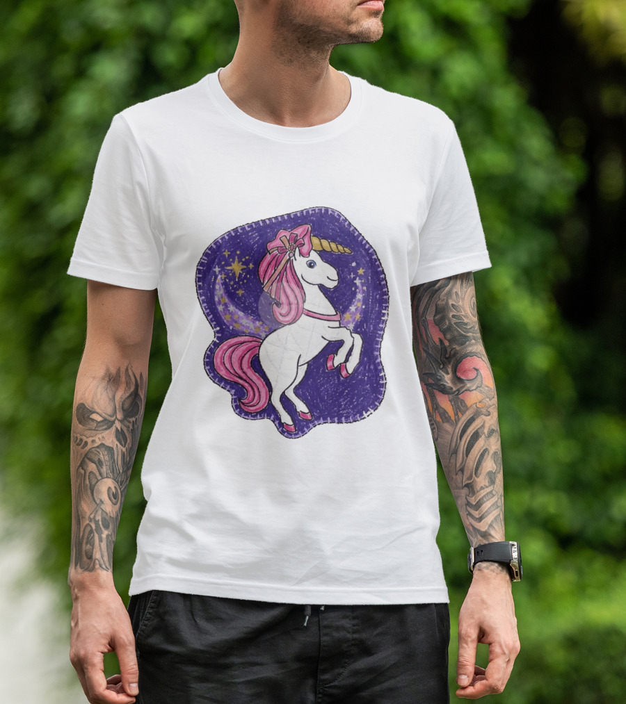 Lizzie Unicorn Dreams Come True Disney Starry Night T-Shirt