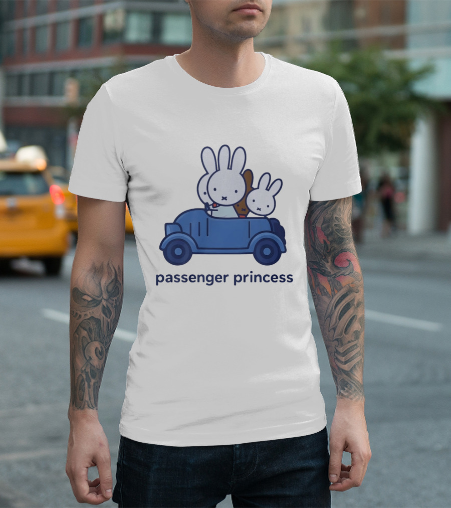 Miffy Passenger Princess Bunny Rabbit Car Ride T-Shirt