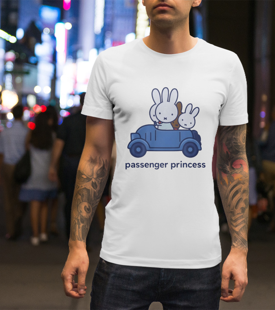 Miffy Passenger Princess Bunny Rabbit Car Ride T-Shirt