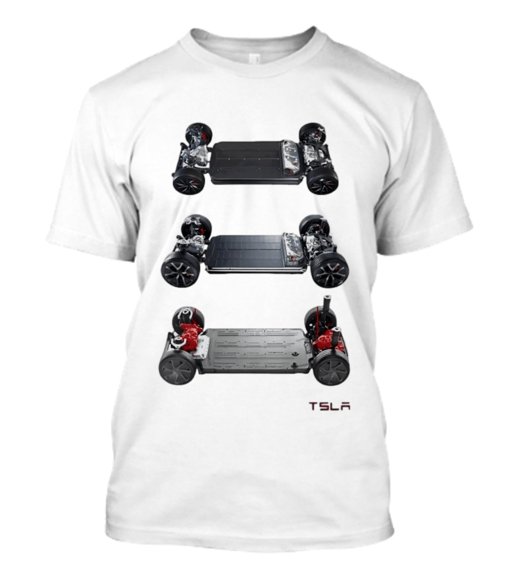 Tesla Foundation Chassis Electric Vehicle E S L A T-Shirt