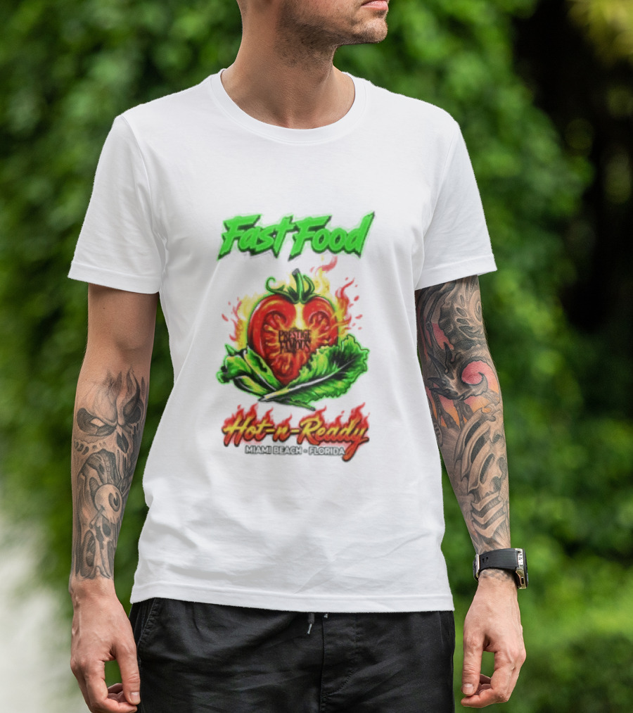 Fast Food Prestige Famous Hot N Ready Miami Beach Florida T-Shirt