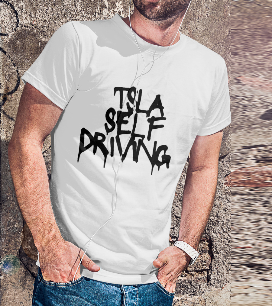 Tsla Self Driving Tesla Elon Musk T-Shirt